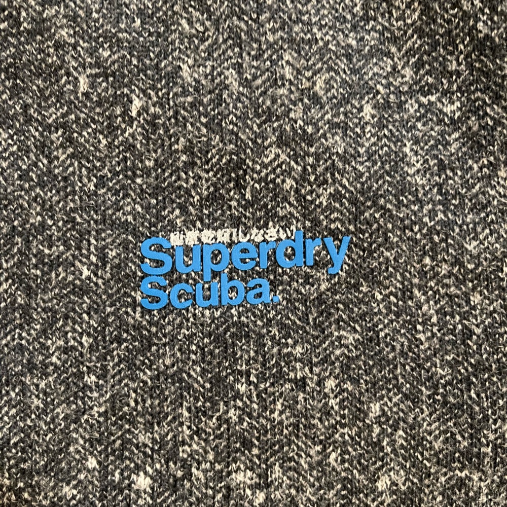 Superdry Vintage Scuba Black Label SIZE L fleece sweater jacket - Picture 2 of 8